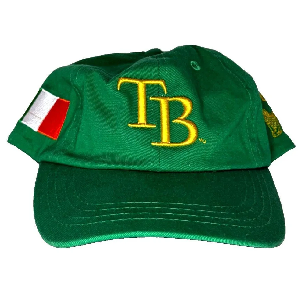 Tampa Bay Rays TB Florida Irish Green Hat Cap Irish Flag Strapback Dad Hat